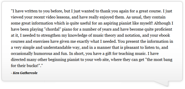 A Testimonial From Rocket Pianos Website